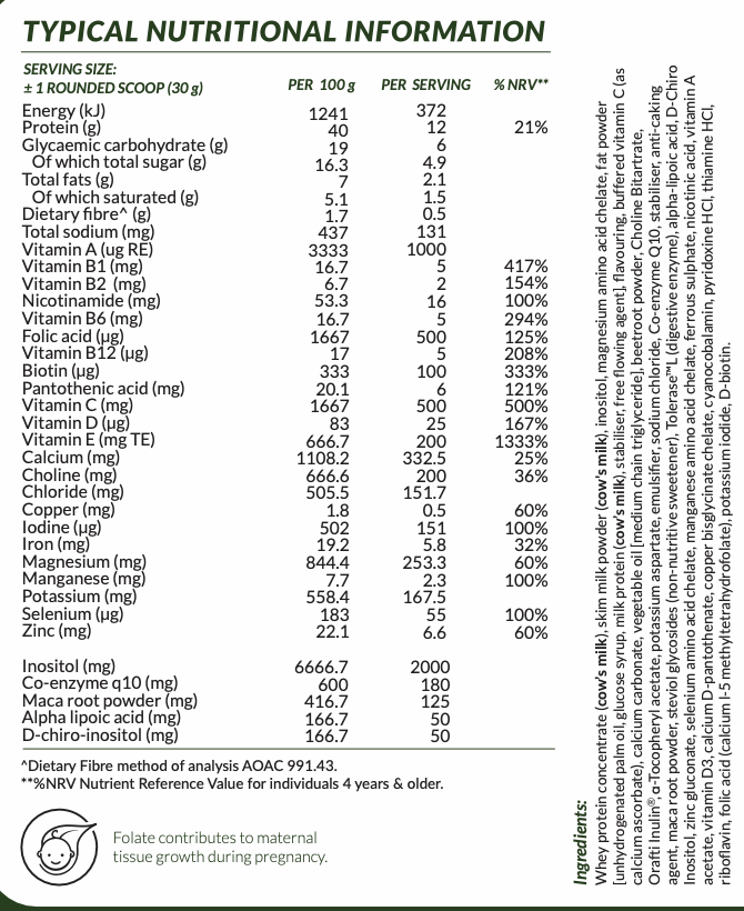 SoFitt Advanced Fertility Support shake