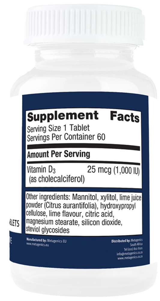 Metagenics Vitmamin D3 1000