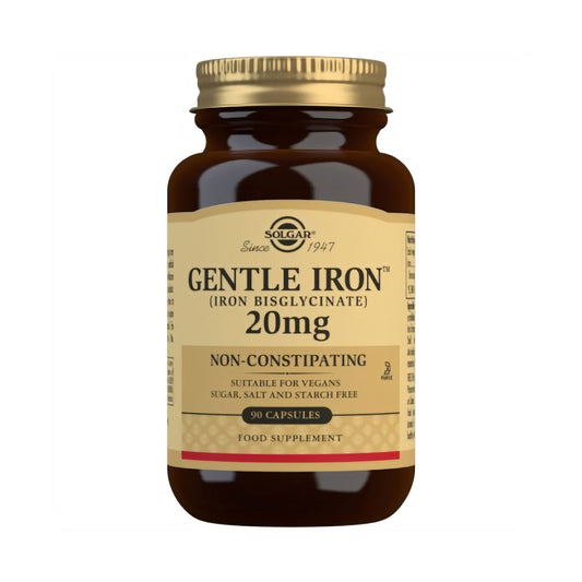 Solgar Gentle Iron 20mg Vegetable Capsules - Pack of 90